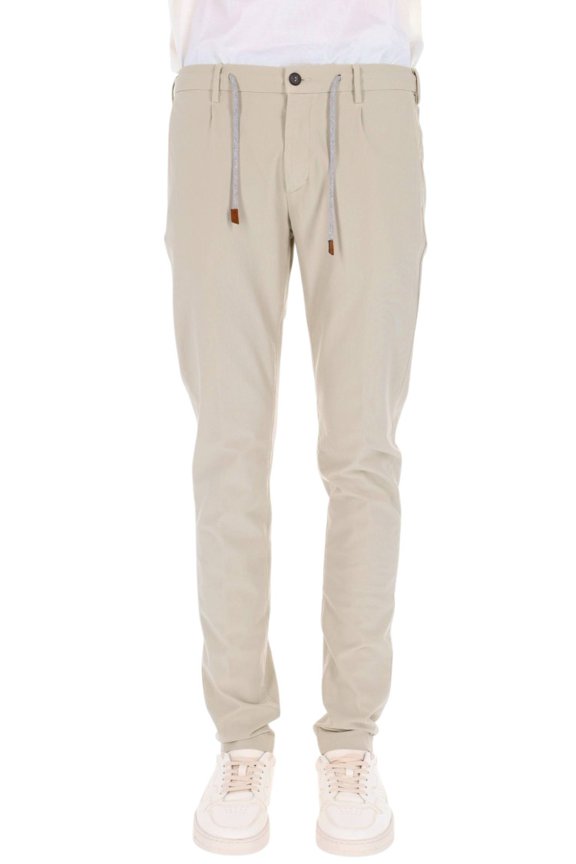 Stretch Cotton-Silk Drawstring Joggers (Men's)