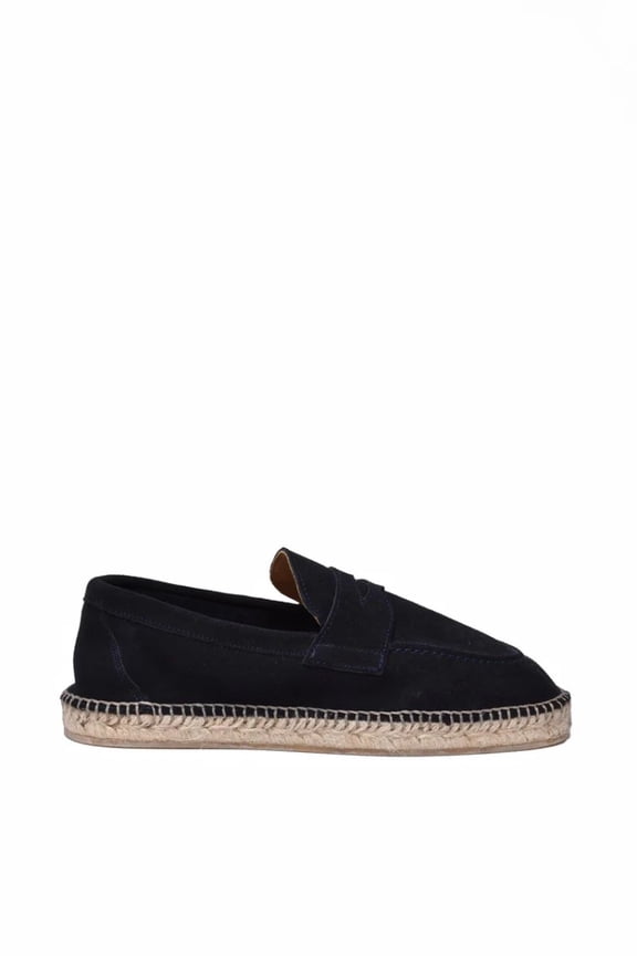 Suede Moccasin With Rope Heel - Blue Black (Men's)