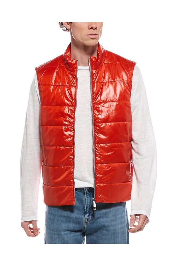 mens Gilet Vest, 54, Red