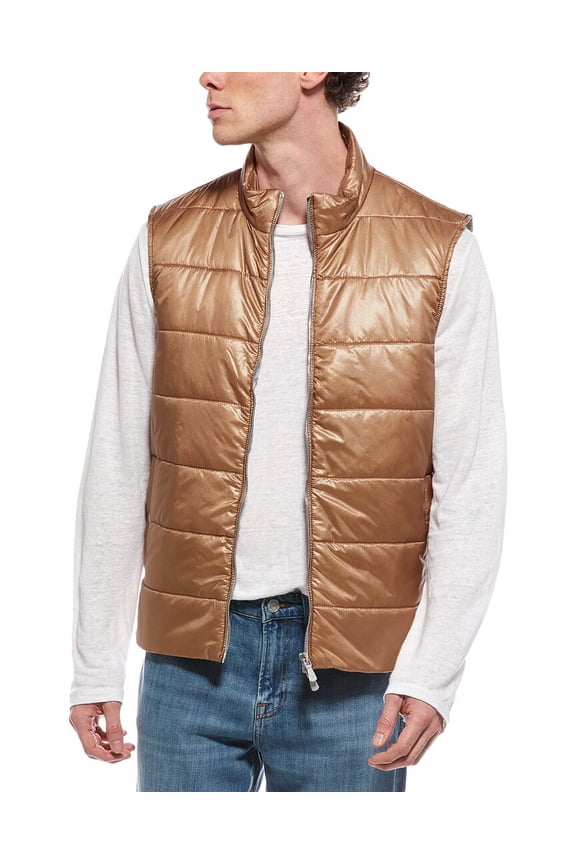 mens Gilet Vest, 58, Brown
