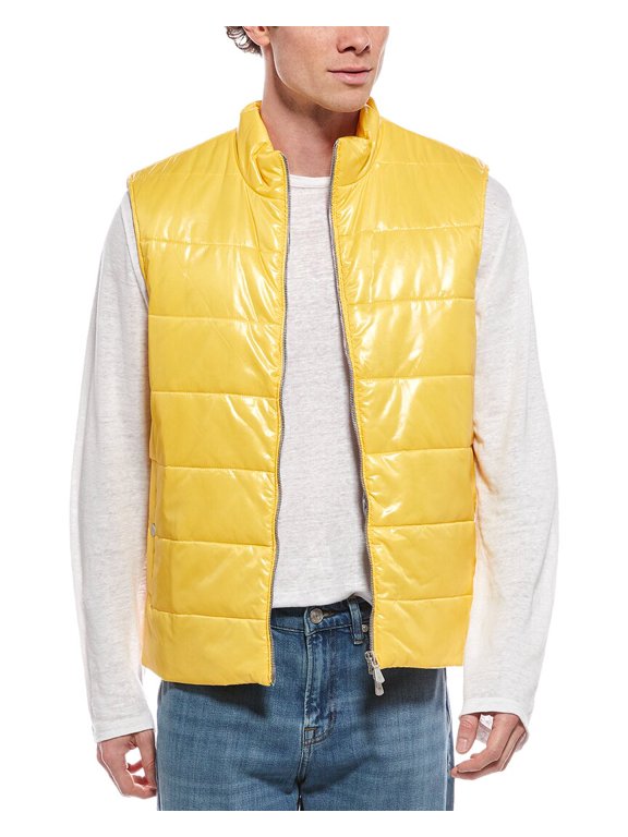 mens Gilet Vest, 58, Yellow