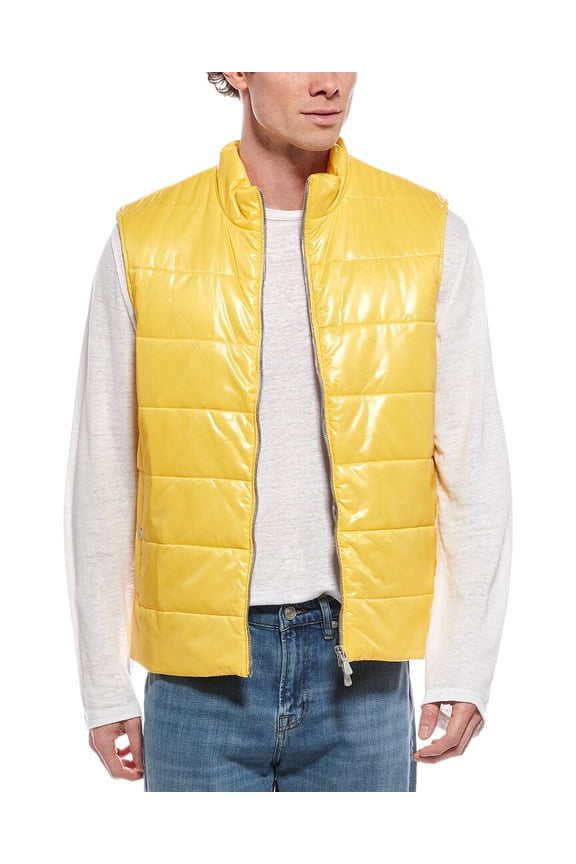 mens Gilet Vest, 58, Yellow