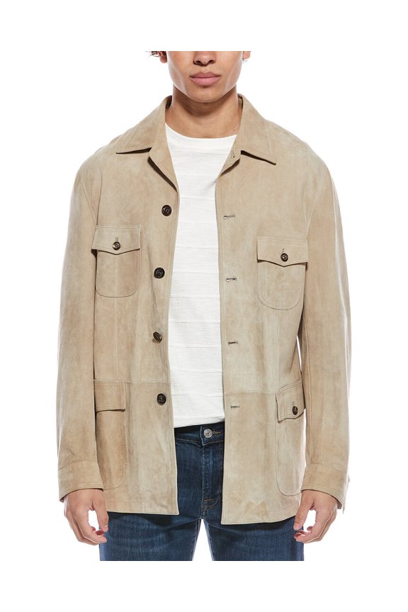 mens  Sahariana Suede Jacket, 52