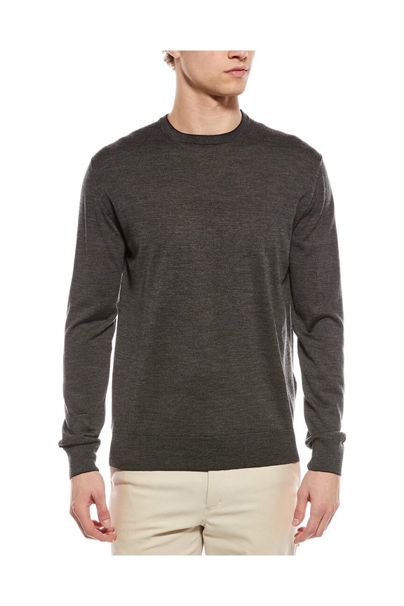 mens Wool & Silk-Blend Crewneck Sweater, XXL