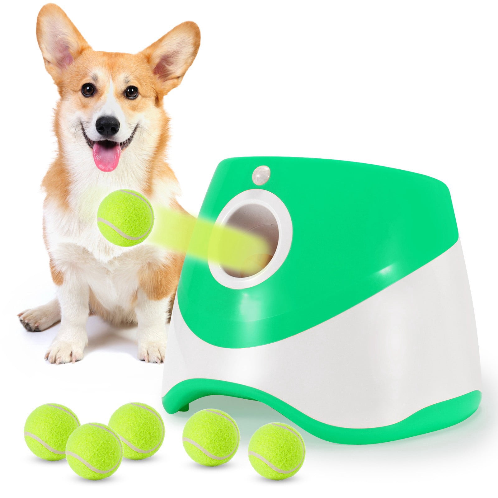 Automatic Ball Thrower for Pets, Interactive Toy with 3 Settings