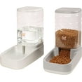 thumbnail image 1 of Elevon Automatic Pet Feeder and Water Dispenser Set, Dog Cat Gravity Food and Water Dispenser Set with Pet Food Bowl, Automatic Cat Feeder for Small Large Pets Puppy Kitten Large Capacity(3.8L), 1 of 7