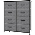 thumbnail image 1 of Elevon Dresser, Dresser for Bedroom Drawer Organizer Storage Drawers, Fabric Storage Tower with 8 Drawers, Chest of Drawers with Steel Frame, Wood Top for Nursery, Living Room, Closet, 1 of 6