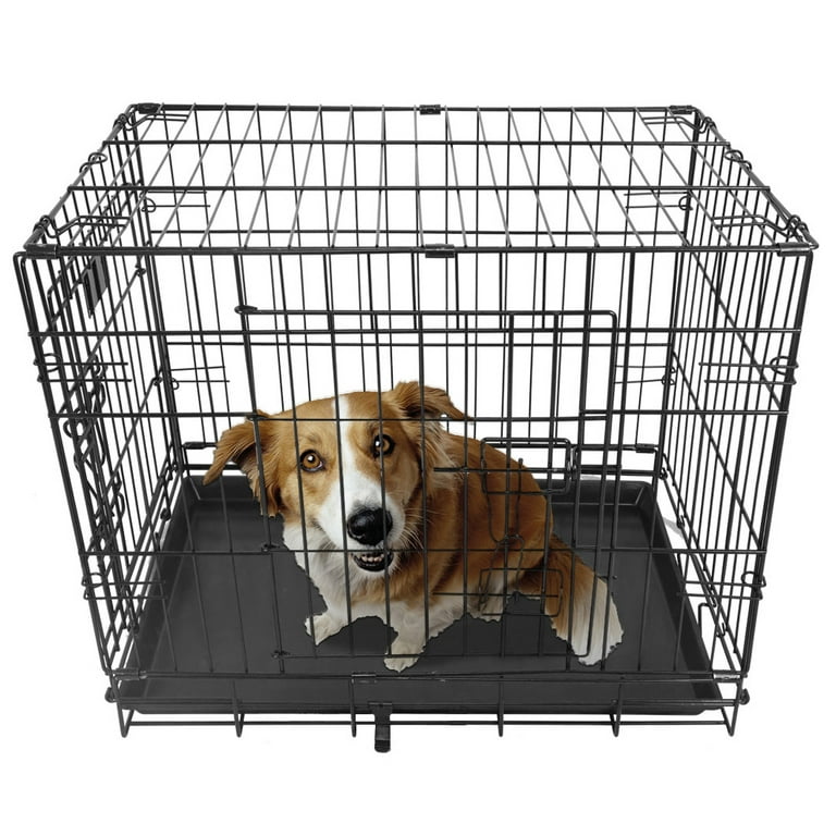 24 double door folding crate discount