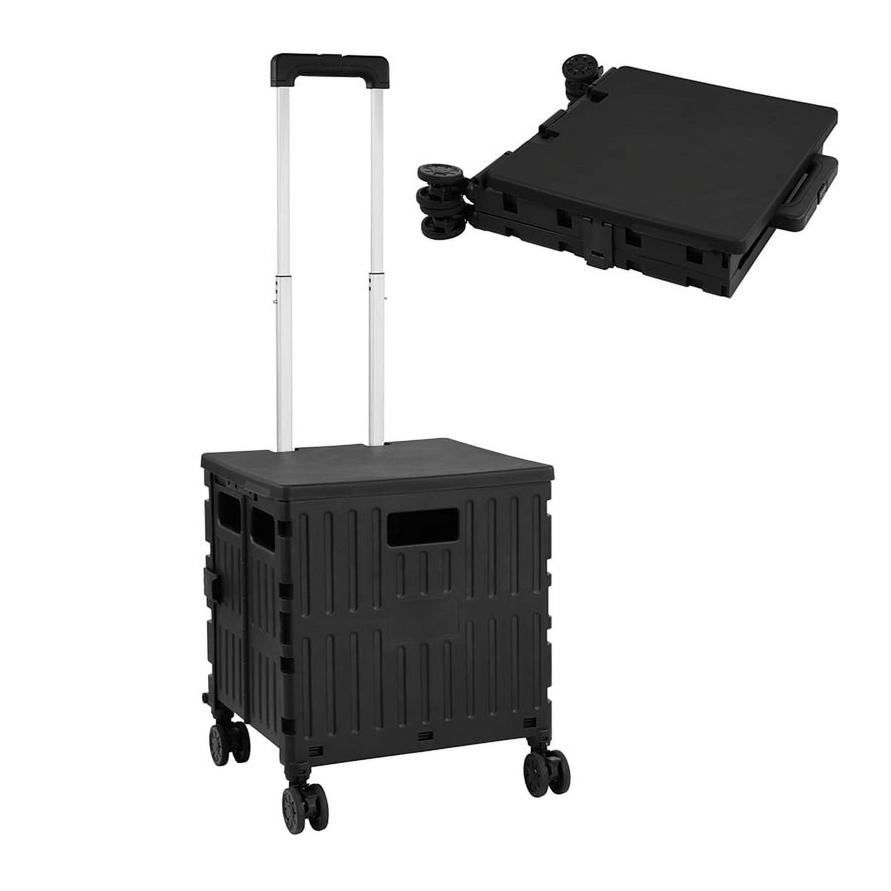 Elevon Foldable Multipurpose Cart, Retractable Randles And 360degree Swivel Wheels, Equipped
