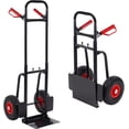 thumbnail image 1 of Elevon Folding Heavy Duty Hand Truck, Multi-Purpose Dolly Platform Cart with Handle, Maximum Load of 220 lbs, Suitable for Luggage, Travel, Handling, Shopping and Office, Black, 1 of 7
