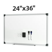 Elevon Magnetic Dry Erase Whiteboard for Wall, Aluminum Frame Hanging Board with Eraser, Markers & Magnets, Perfect for Office, Classroom, Dorm, or Home Use – 36" x 24" / 48" x 36"
