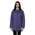thumbnail image 1 of Elezay Women's Lightweight Puffer Jacket Two-Way Zipper Winter Coats Plus Size Packable Down Jacket Long Hooded Parkas, 1 of 5
