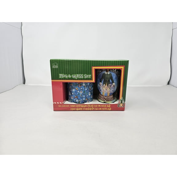 Elf 14oz Mug and 16oz Glass Set