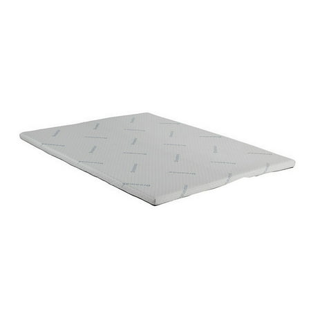 Elf 2 Inch Quilted California King Mattress Topper for Bed, Memory Foam - White