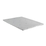 Benjara Elf 2 Inch Quilted King Size Mattress Topper for Bed, Soft Memory Foam