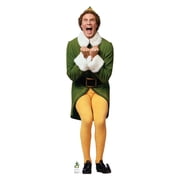 Life-size Cardboard Standup of Elf Excited - Will Ferrell Elf with dimensions of 68 x 19