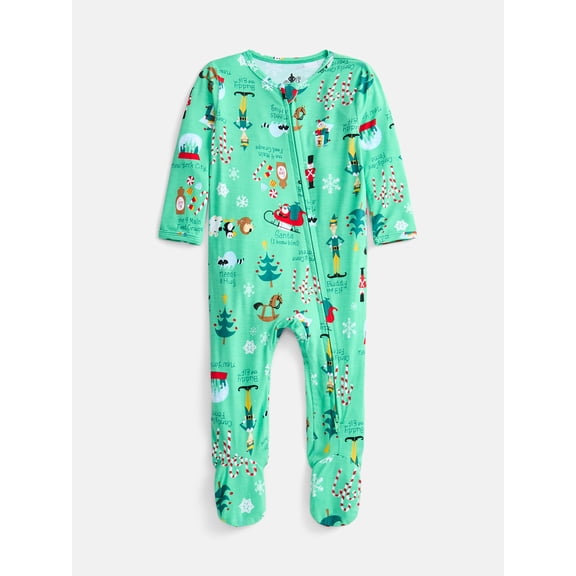 Elf Christmas Baby Boys Sleep & Play Footed Pajamas, One Piece, Sizes NB-6/9M