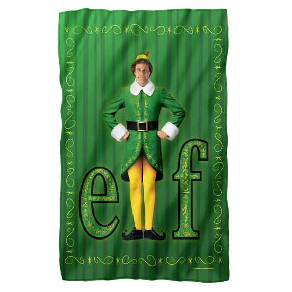 Elf Blanket, 36"x58", Buddy The Elf Logo, Fleece Blanket