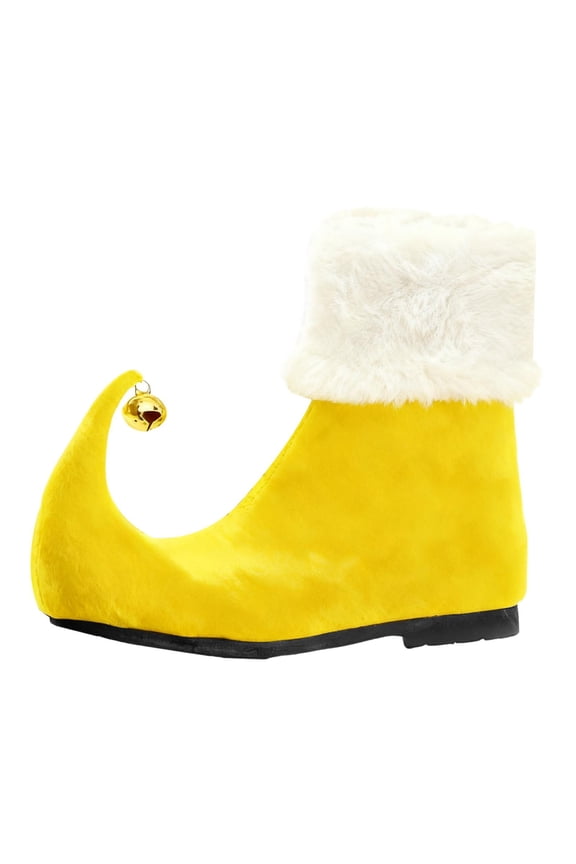 Elf Boots Shoes Slippers PU Leather Comfortable Women Men Festive Gathering Halloween Wear