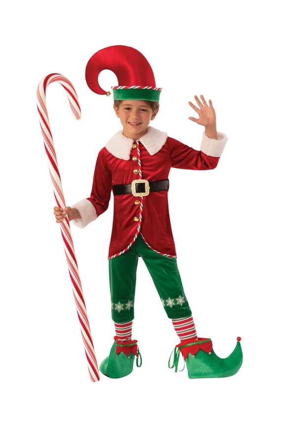 Christmas Elf Costume for Kids, Boys Large