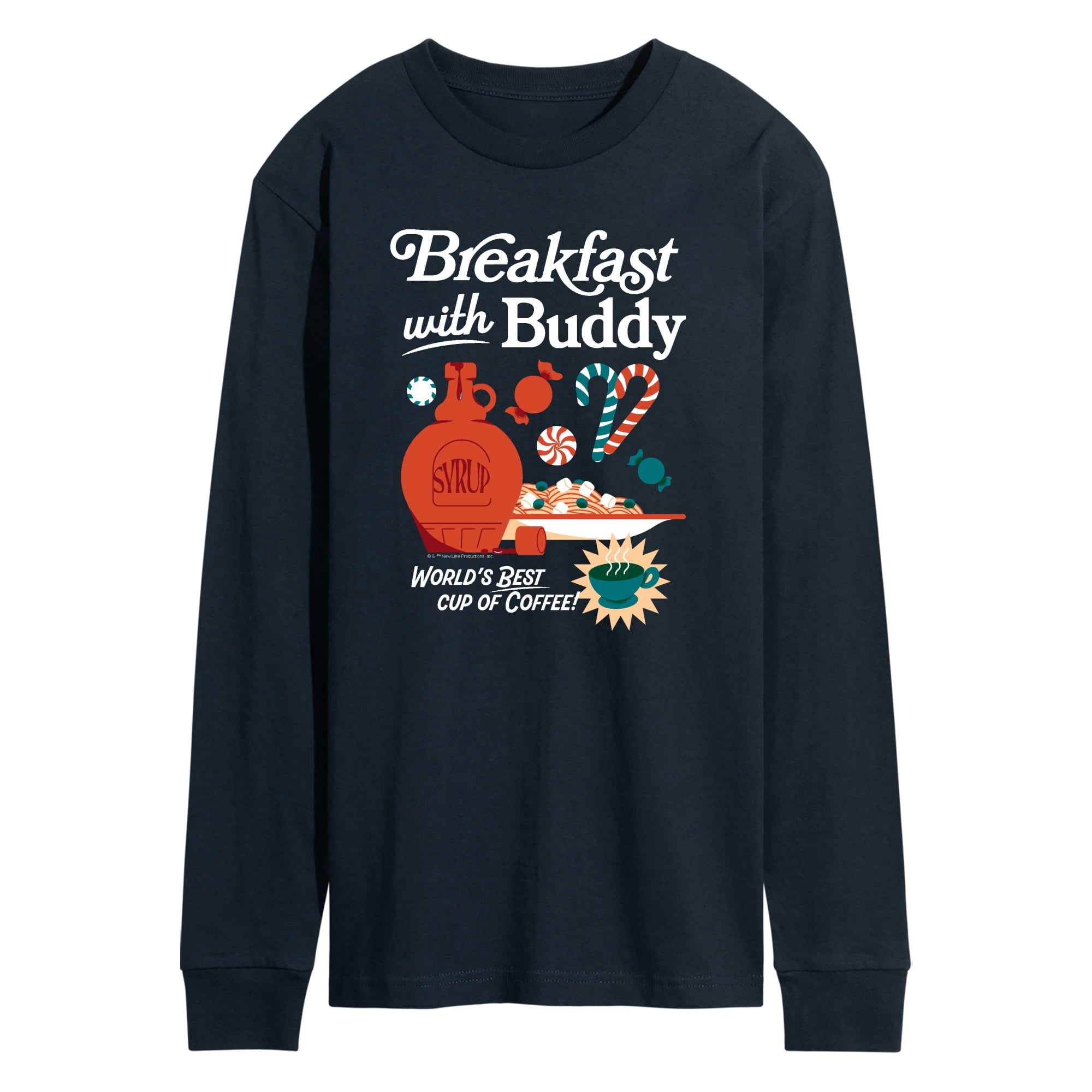 Elf - Breakfast With Buddy - Men's Long Sleeve Graphic T-Shirt