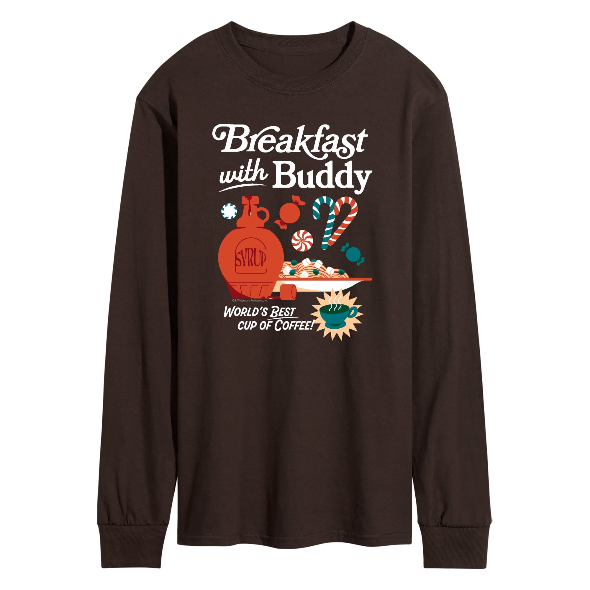 Elf - Breakfast With Buddy - Men's Long Sleeve Graphic T-Shirt
