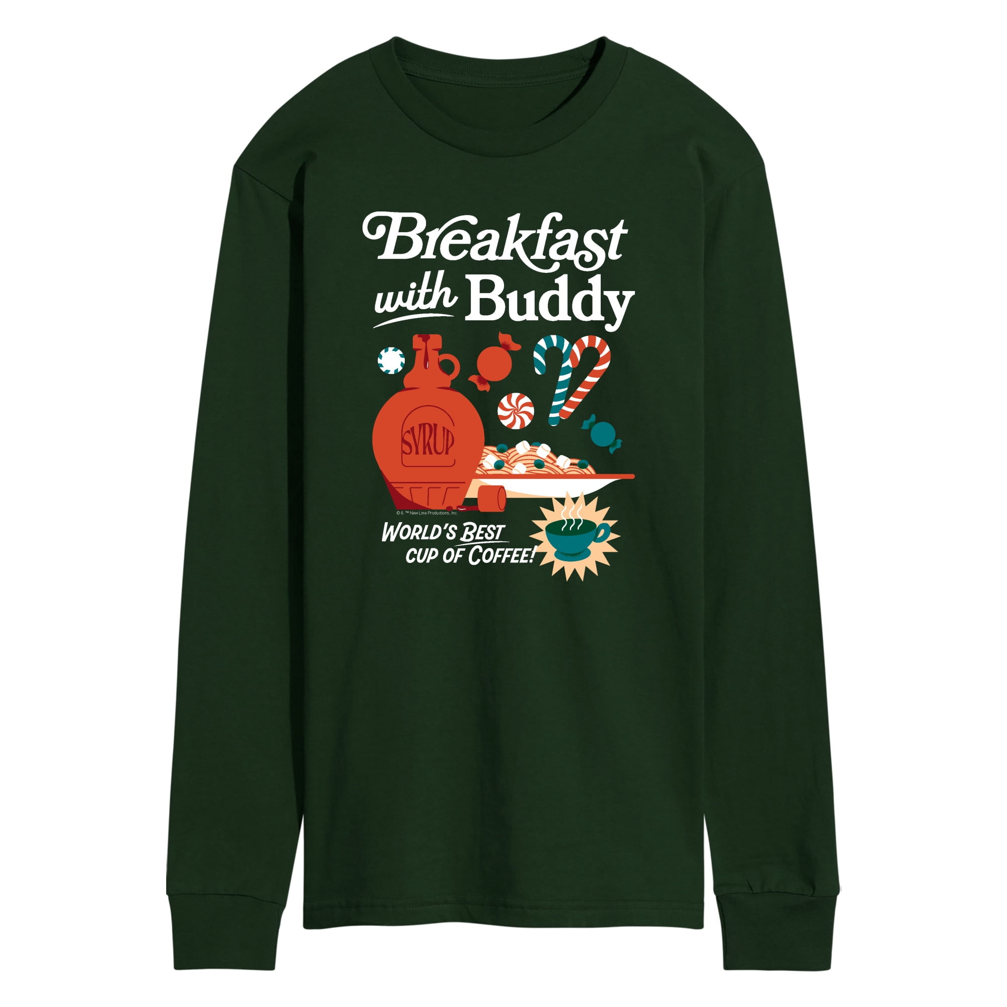 Elf - Breakfast With Buddy - Men's Long Sleeve Graphic T-Shirt