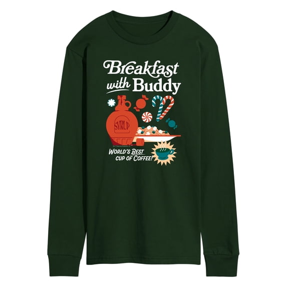 Elf - Breakfast With Buddy - Men's Long Sleeve Graphic T-Shirt
