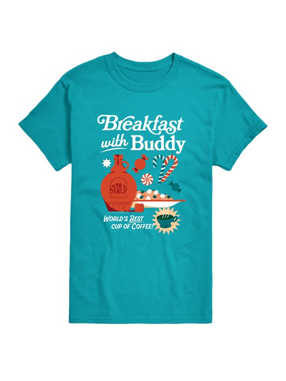 - Breakfast With Buddy Men's Short Sleeve Graphic T-Shirt