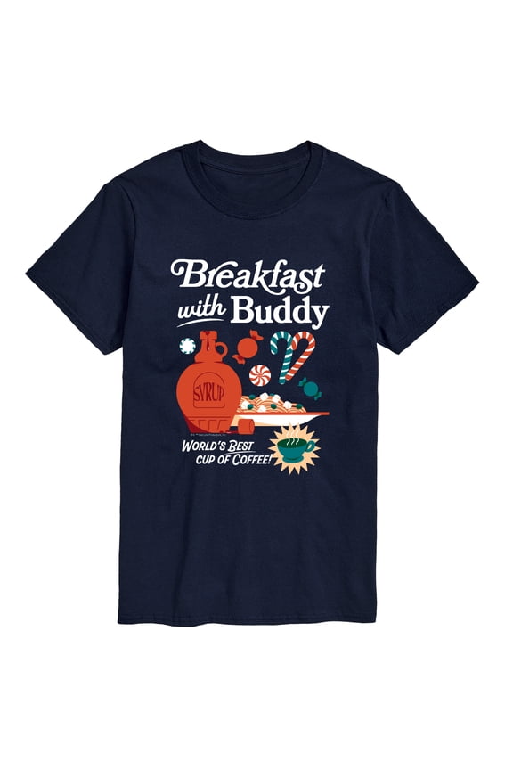 - Breakfast With Buddy - Men's Short Sleeve Graphic T-Shirt