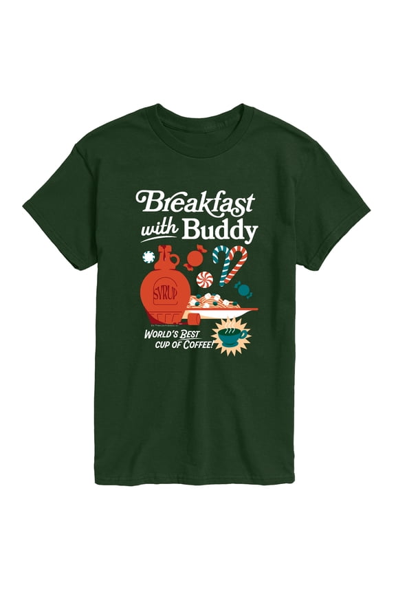 - Breakfast With Buddy - Men's Short Sleeve Graphic T-Shirt