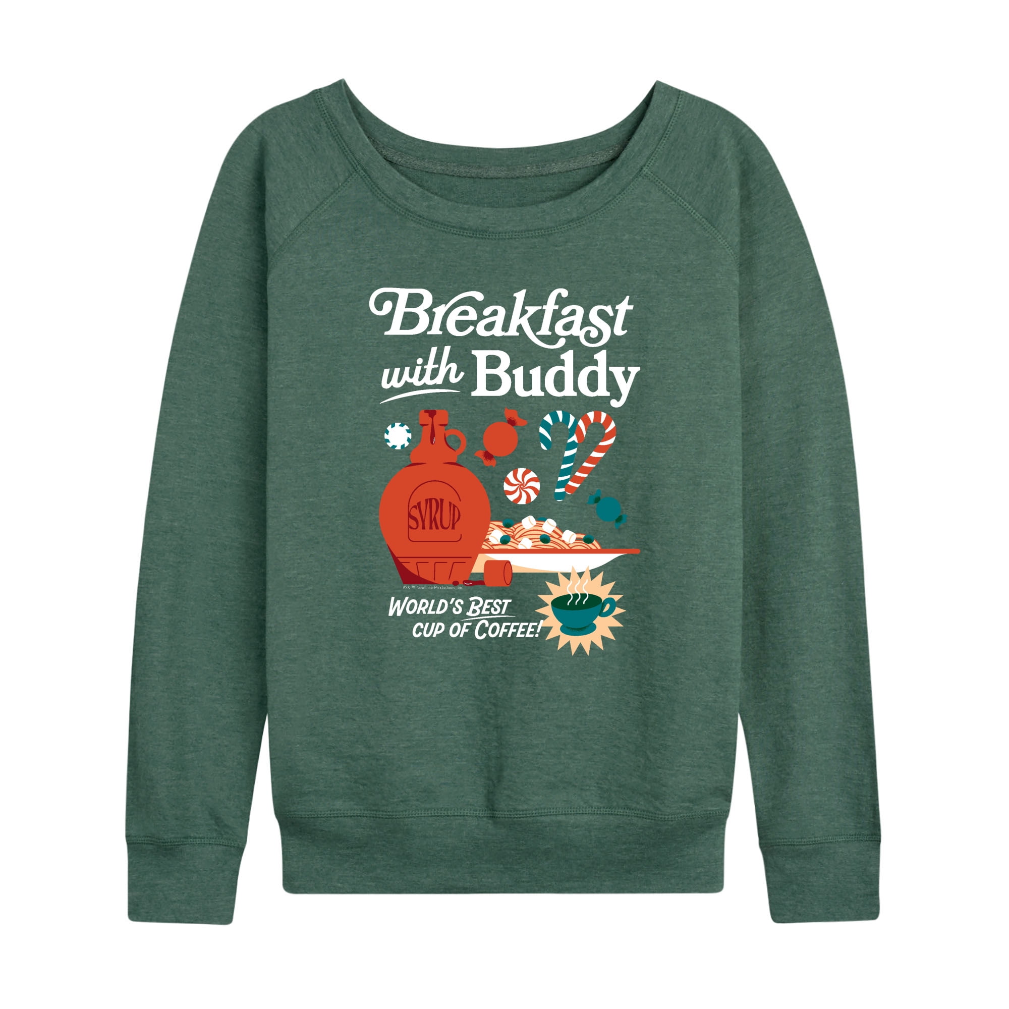 Elf - Breakfast With Buddy - Women's French Terry Long Sleeve Pullover