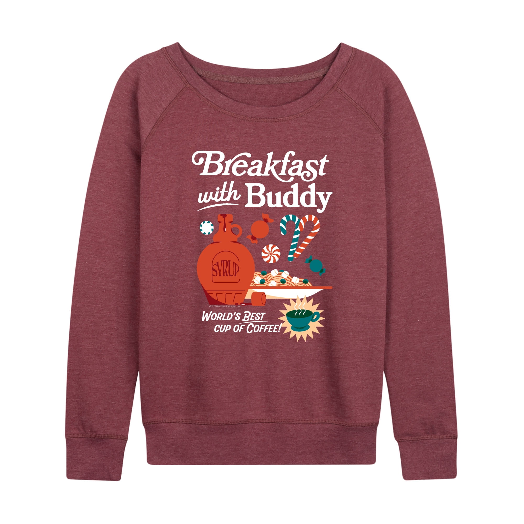Elf - Breakfast With Buddy - Women's French Terry Long Sleeve Pullover