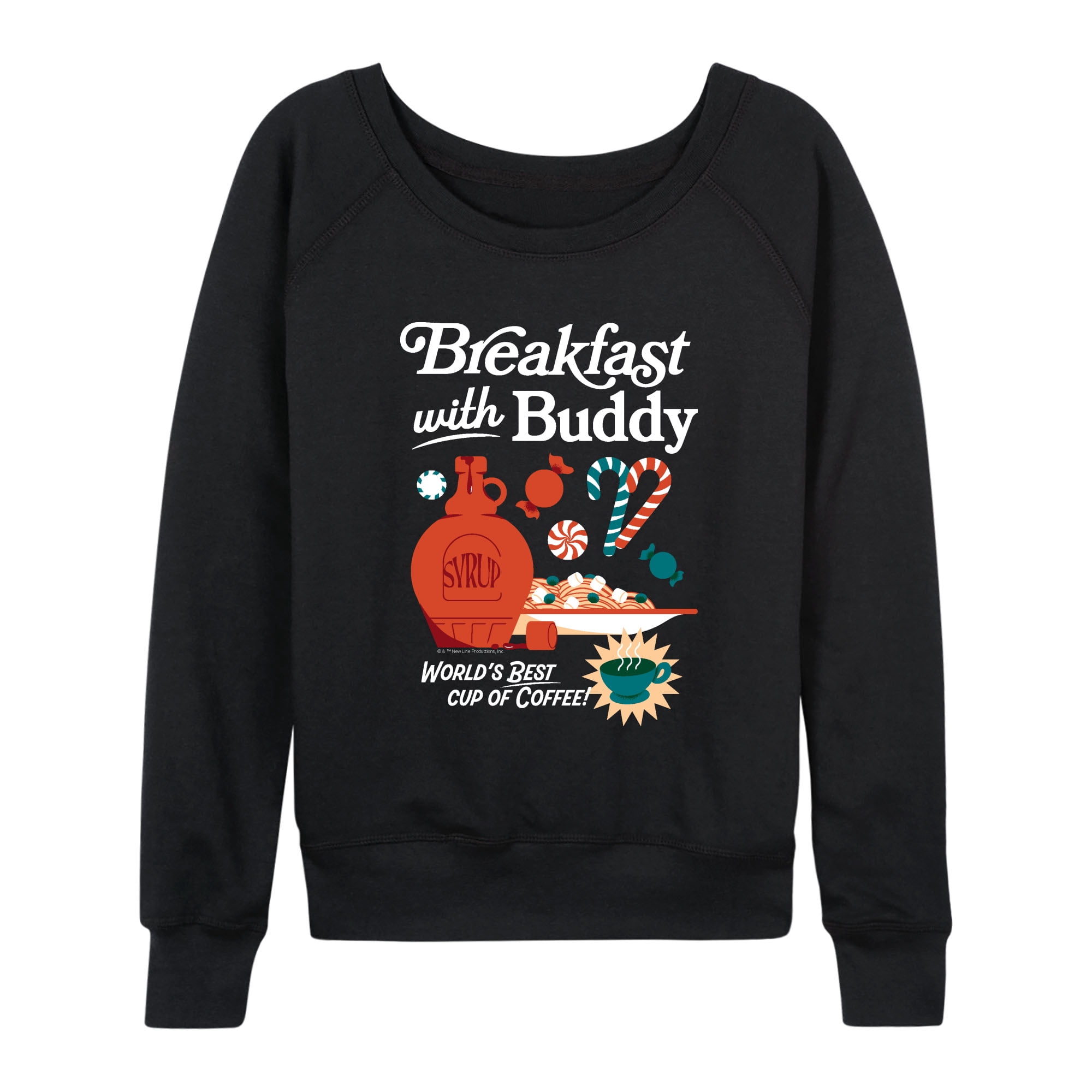 Elf - Breakfast With Buddy - Women's French Terry Long Sleeve Pullover