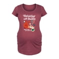 thumbnail image 1 of Elf - Breakfast With Buddy - Women's Maternity Scoop Neck Graphic T-Shirt, 1 of 4