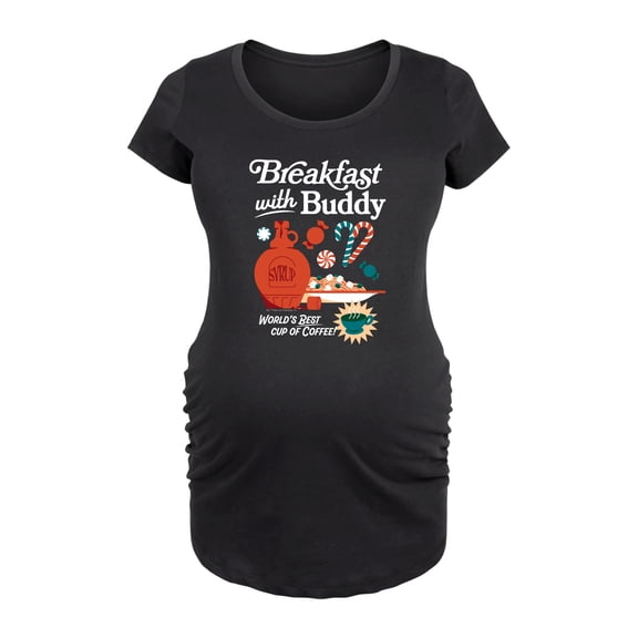 Elf - Breakfast With Buddy - Women's Maternity Scoop Neck Graphic T-Shirt
