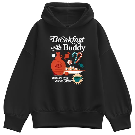 Elf - Breakfast With Buddy - Women's Oversized Fleece Hoodie Sweatshirt