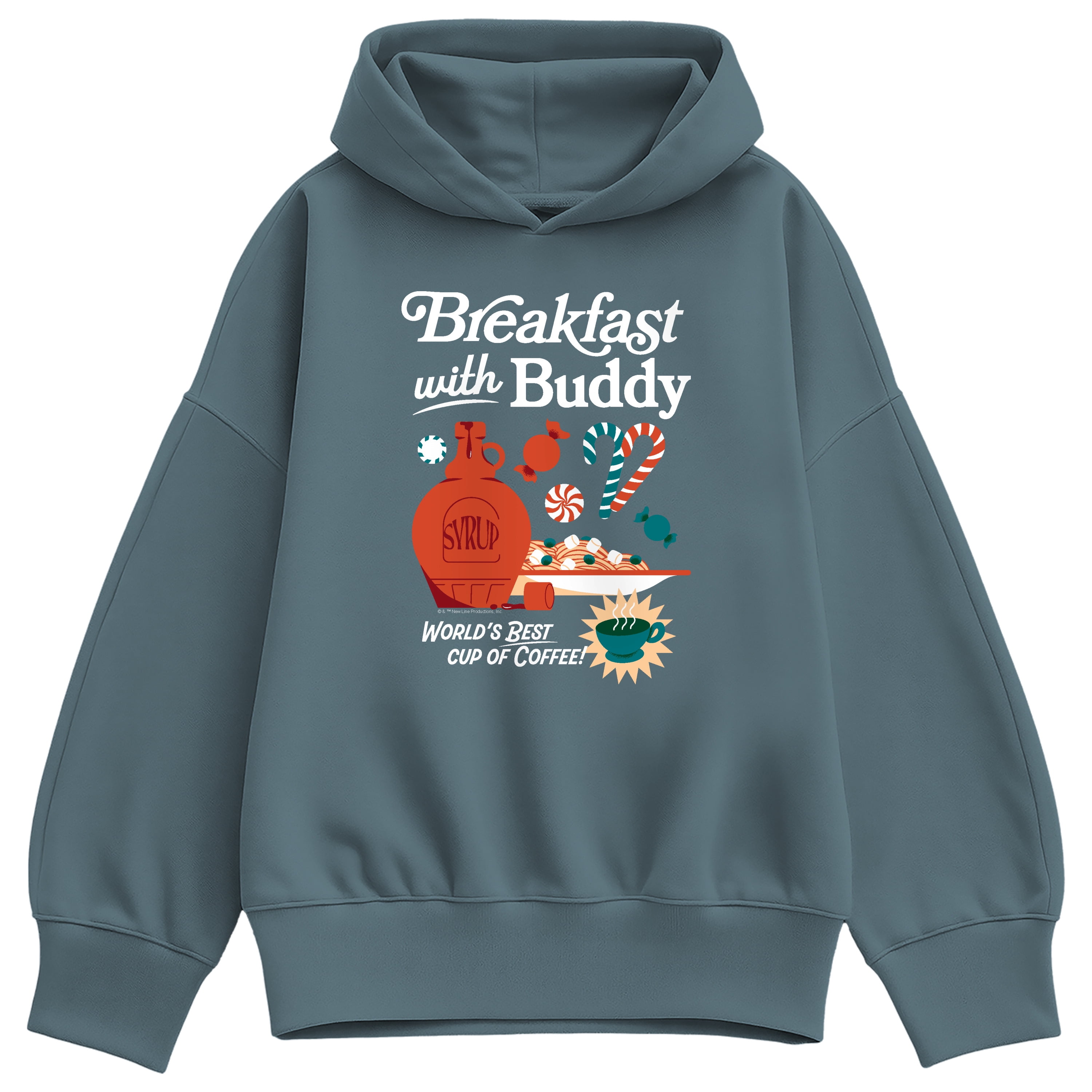 Elf - Breakfast With Buddy - Women's Oversized Fleece Hoodie Sweatshirt