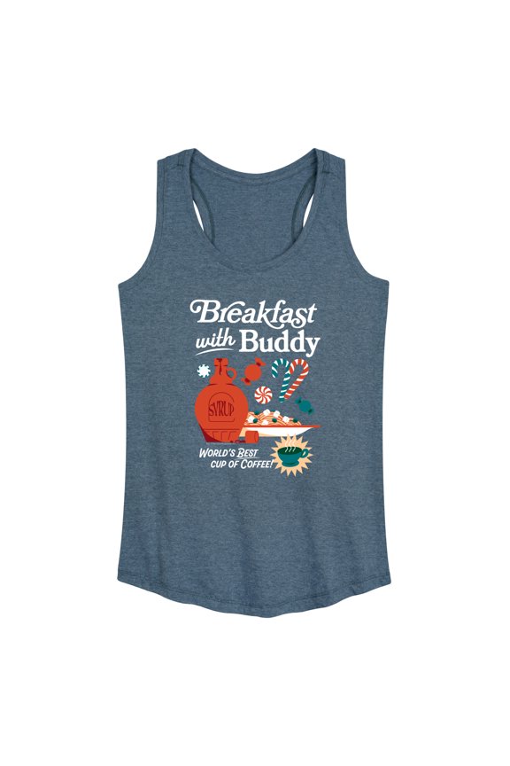 - Breakfast With Buddy - Women's Racerback Graphic Tank
