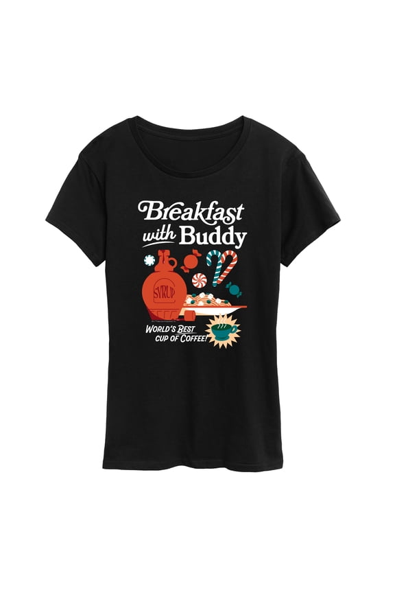 - Breakfast With Buddy - Women's Short Sleeve Graphic T-Shirt