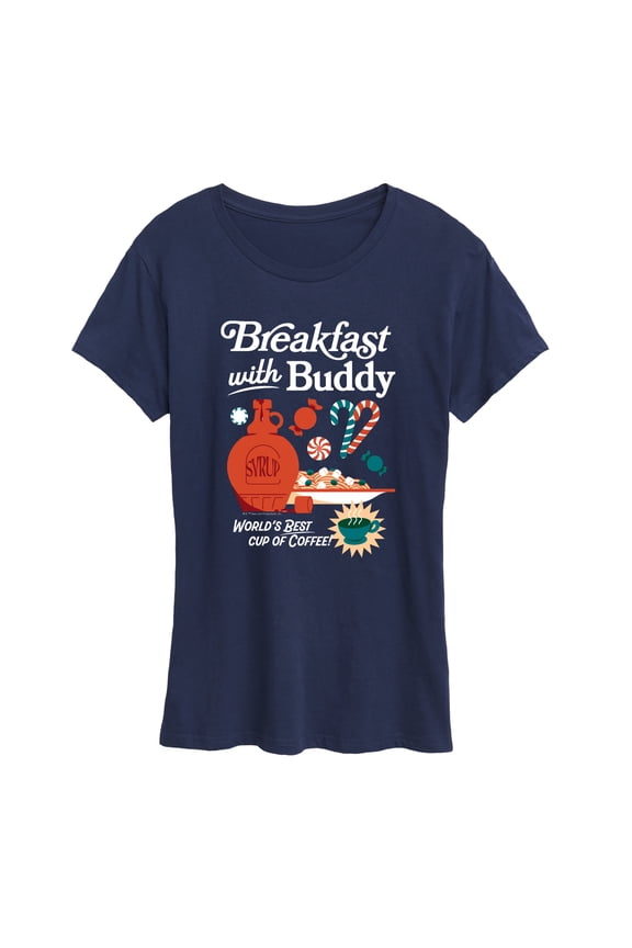 - Breakfast With Buddy - Women's Short Sleeve Graphic T-Shirt