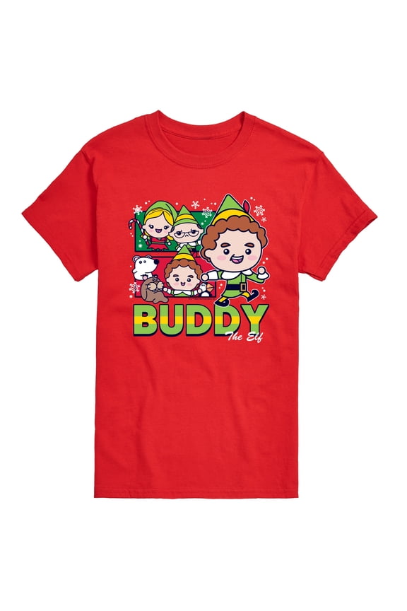 - Buddy And Elves - Men's Short Sleeve Graphic T-Shirt