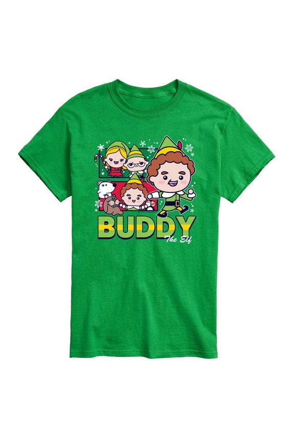 - Buddy And Elves - Men's Short Sleeve Graphic T-Shirt