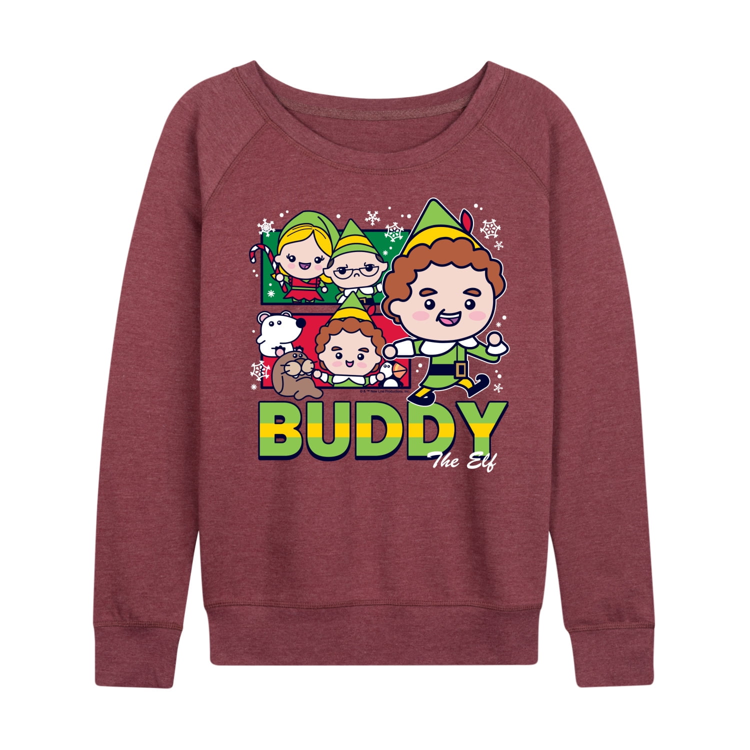 Elf - Buddy And Elves - Women's French Terry Long Sleeve Shirt