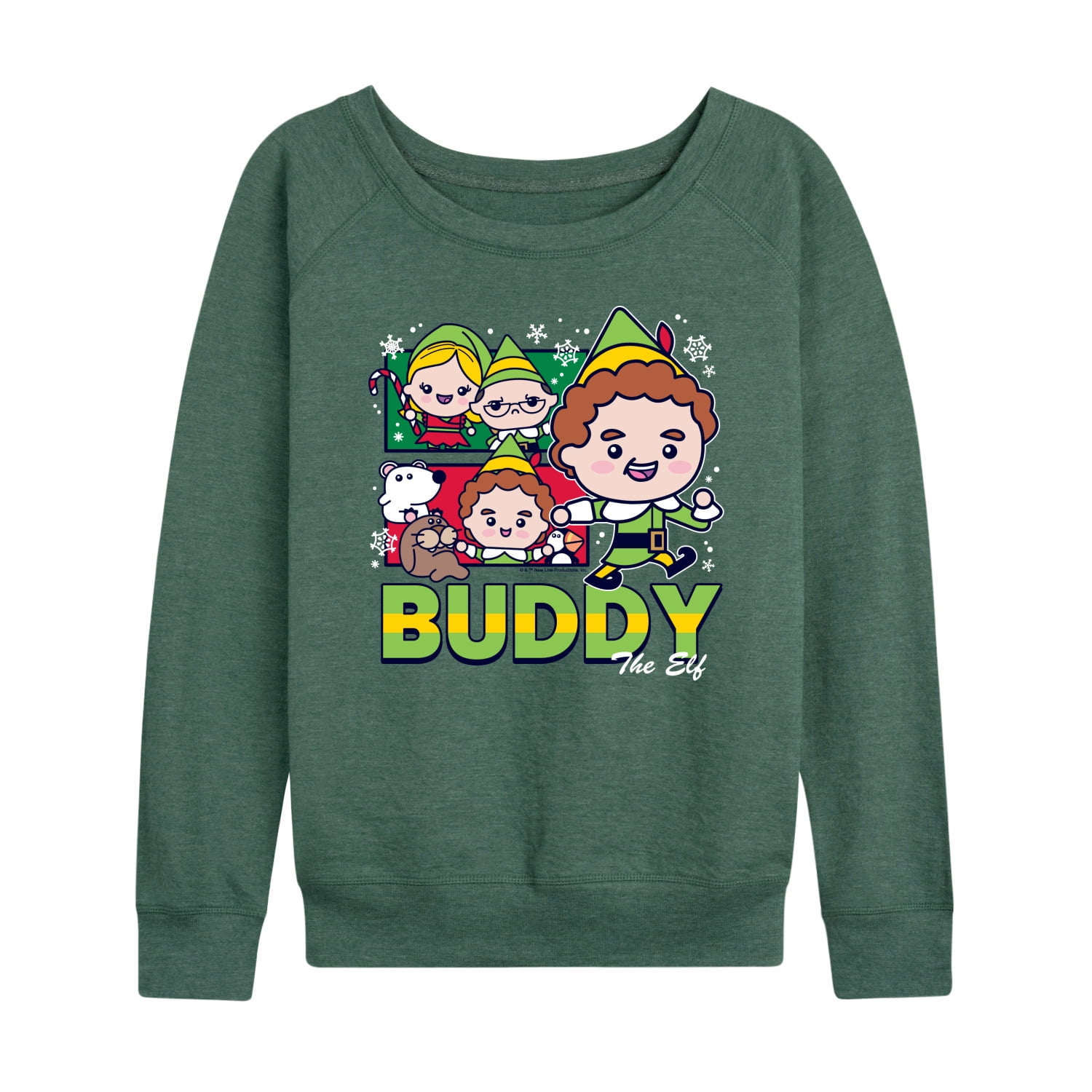 Elf - Buddy And Elves - Women's French Terry Long Sleeve Shirt