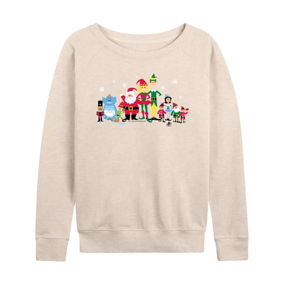 Elf - Buddy And Friends - Women's French Terry Long Sleeve Shirt