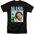 thumbnail image 1 of Elf Buddy Christmas Homage Unisex Adult Tall T Shirt,Black, X-Large, 1 of 2