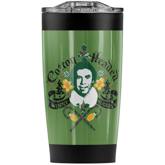 Elf Buddy CottonStainless Steel Tumbler 20 oz Coffee Travel Mug/Cup, Vacuum Insulated & Double Wall with Leakproof Sliding Lid | Great for Hot Drinks and Cold Beverages