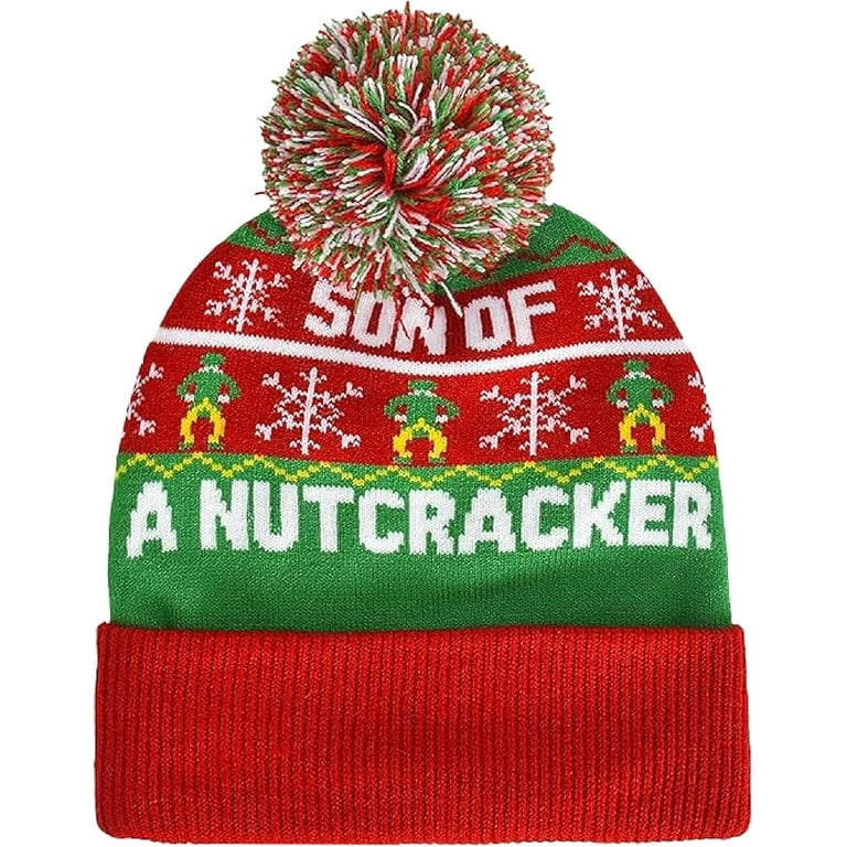 Elf Buddy Knit Beanie Hat, Red, 1 Count Elf Buddy Knit Beanie Hat, Red, 1 Count