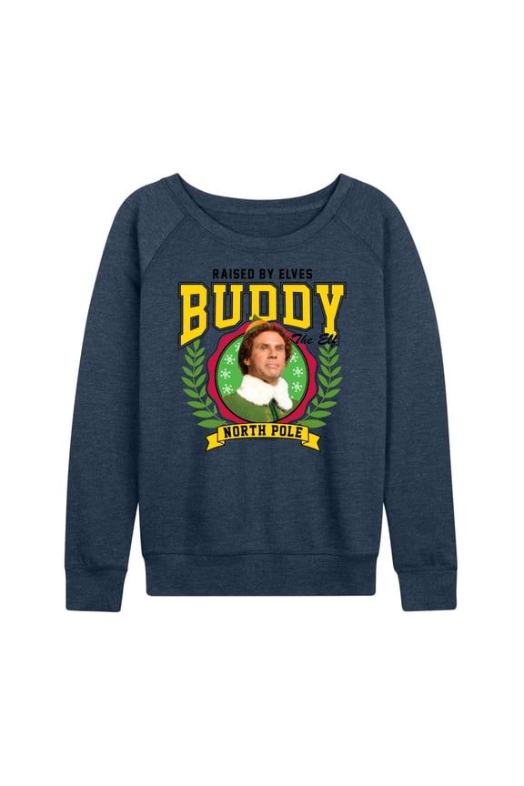 - Buddy Raised By Elves - Women's French Terry Long Sleeve Shirt